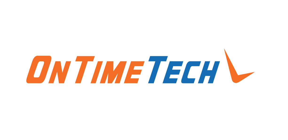On Time Tech_Logo_Color-and-white