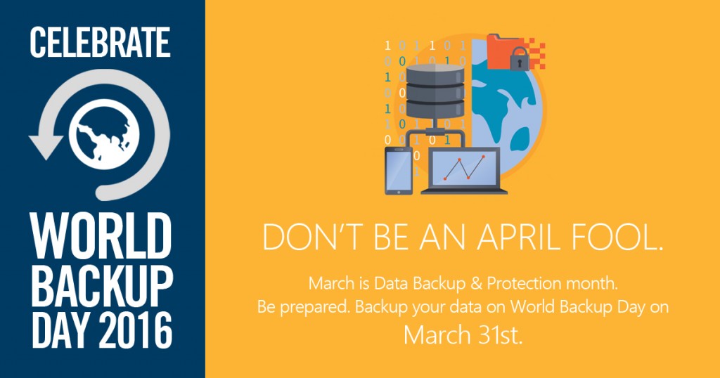 World Backup Day Is March 31! Is Your Data Safe?